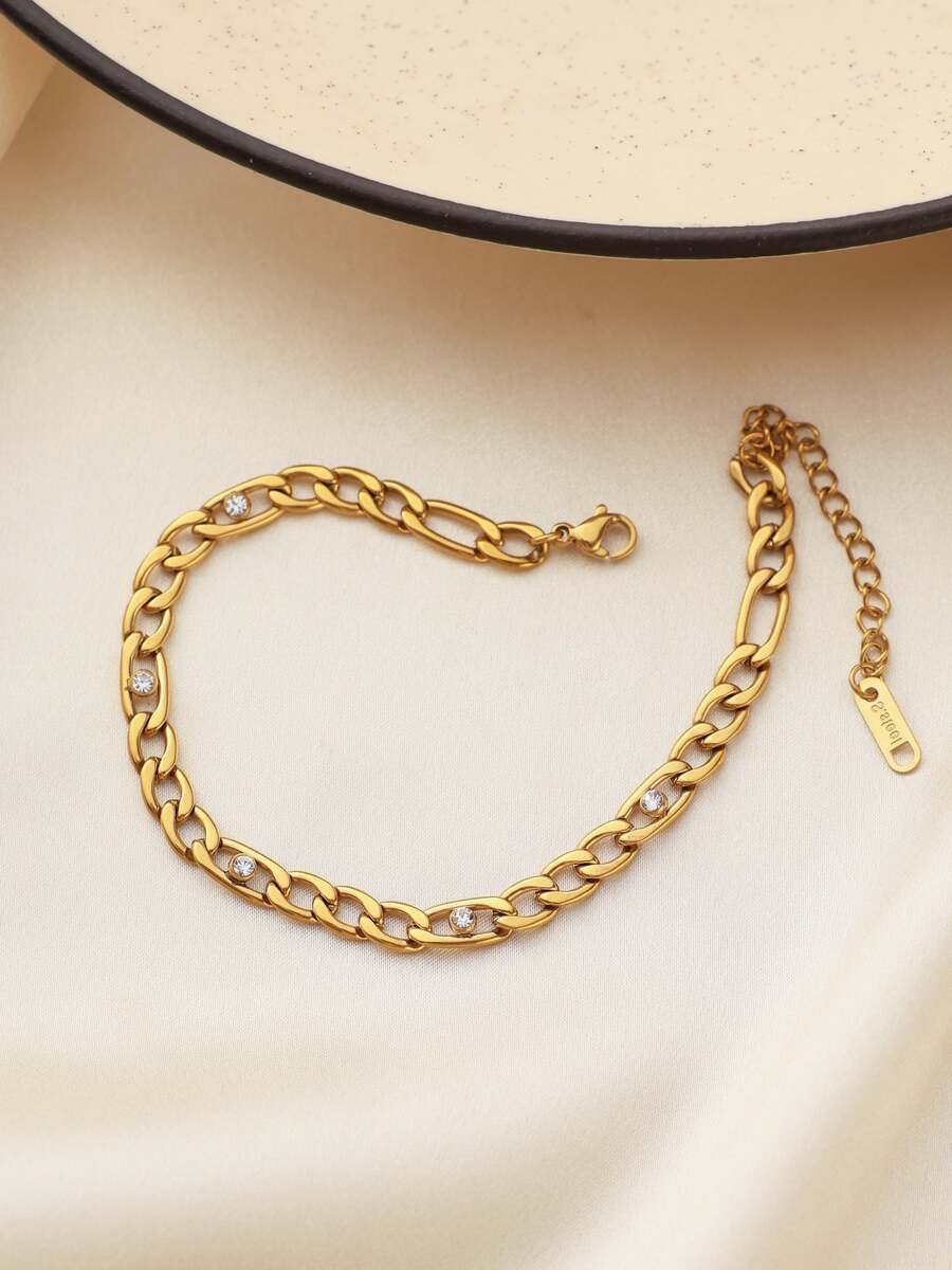 Pave Heart Bracelet